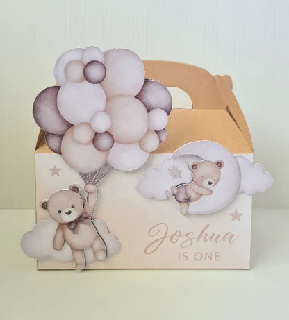 Teddy Bear Balloons Party Box