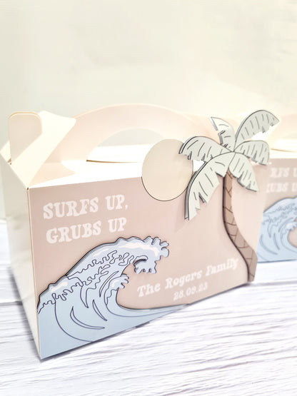 Boho Beach Theme Favour Lunch Box