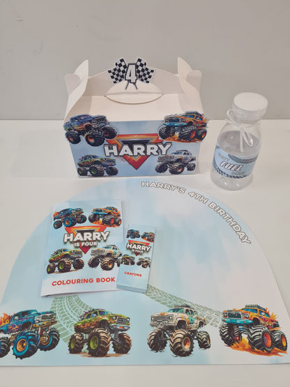 Monster Trucks Theme Party Box