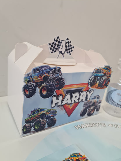 Monster Trucks Theme Party Box