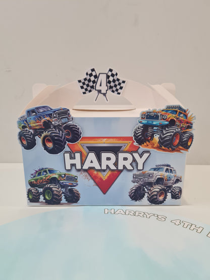 Monster Trucks Theme Party Box