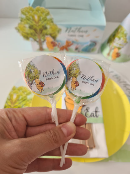 Classic Winnie the Pooh Lollipops -12pk