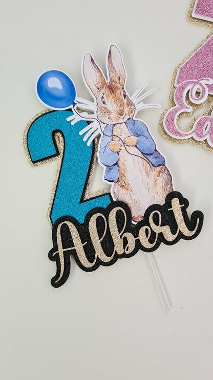 Peter Rabbit Cake Topper