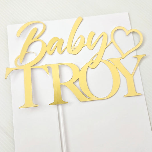 Baby Name Cake Topper