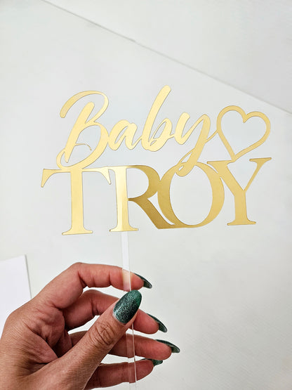 Baby Name Cake Topper