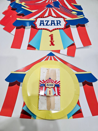 Carnival Theme Circus Paper Placemat