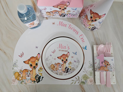 Bambi Theme Paper Placemat