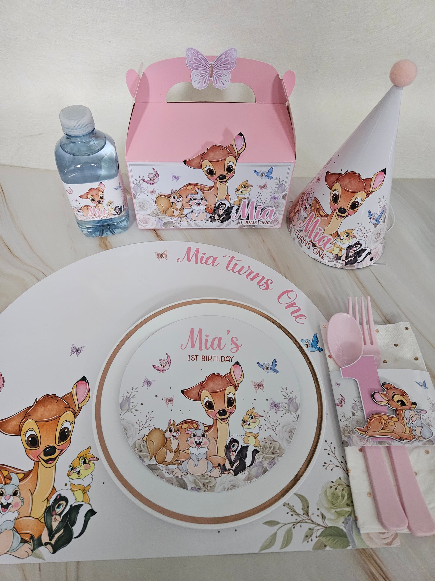 Bambi Theme Paper Placemat