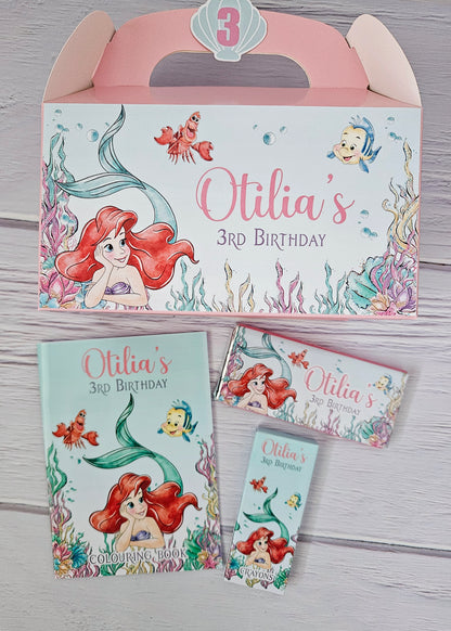 Ariel Inspired Little Mermaid Party Box