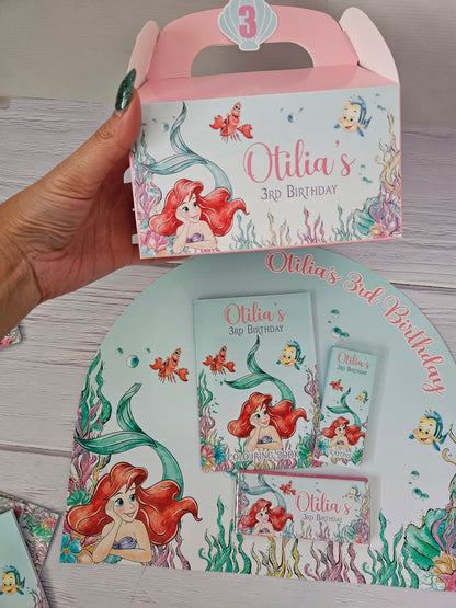 Ariel Inspired Little Mermaid Party Box