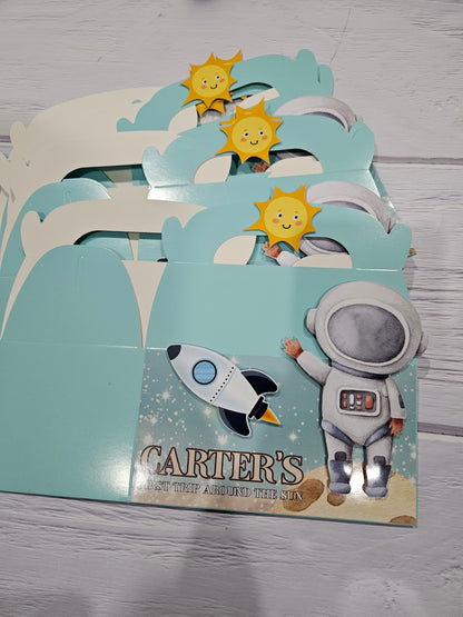 First Trip Around the Sun Party Box - Personalised Boys First Birthday Space Party Australia