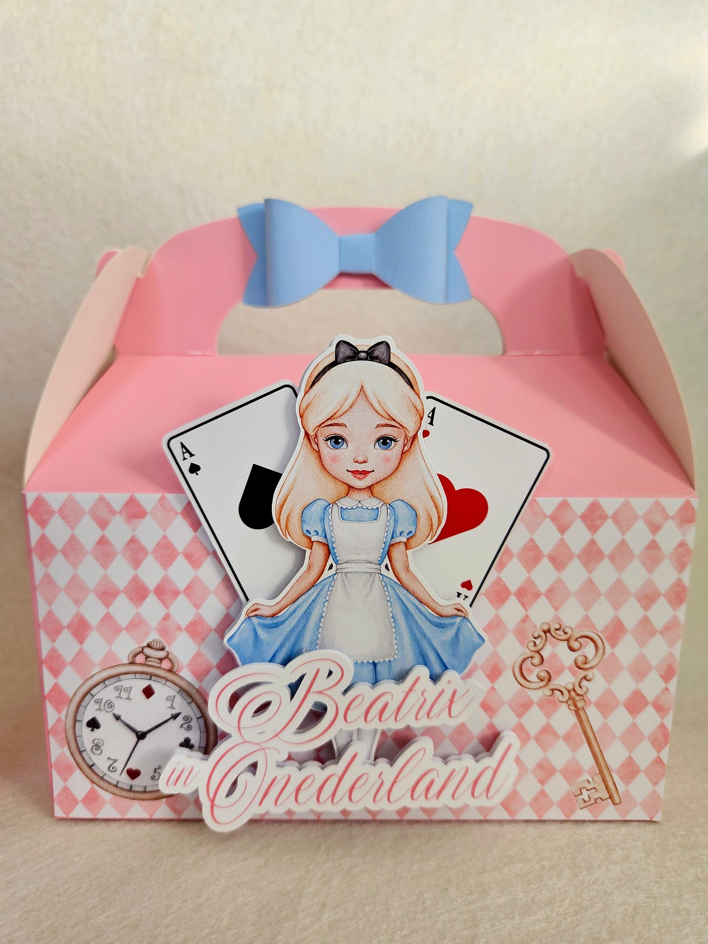 Alice in Wonderland Pink Party Box