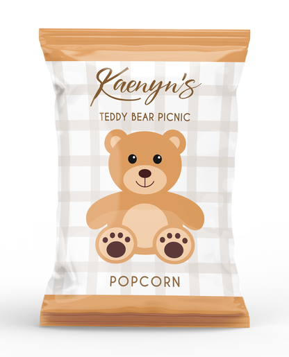 Teddy Bear Picnic Popcorn Bag