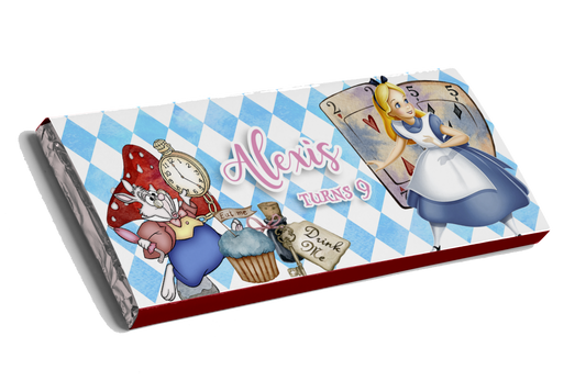 Alice in Wonderland Design Chocolate Bar