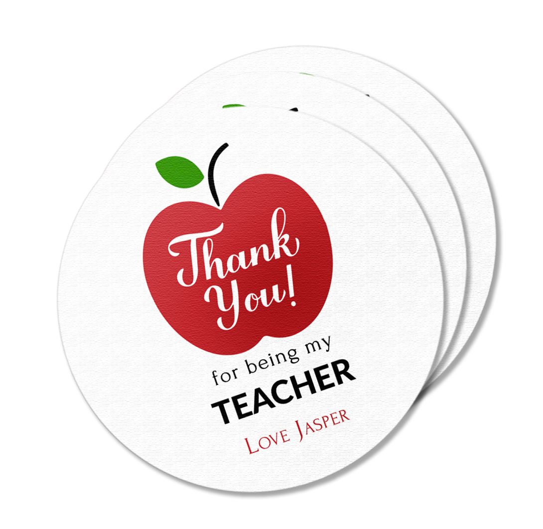 Apple Teacher Appreciation Stickers Pack