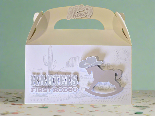 First Rodeo Cowboy Theme Party Box