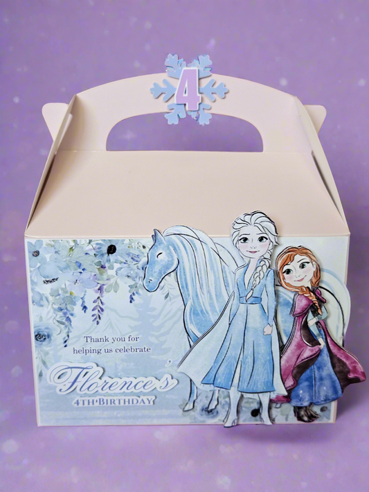 Snow Princess Frozen Inspired Theme Favour Party Box