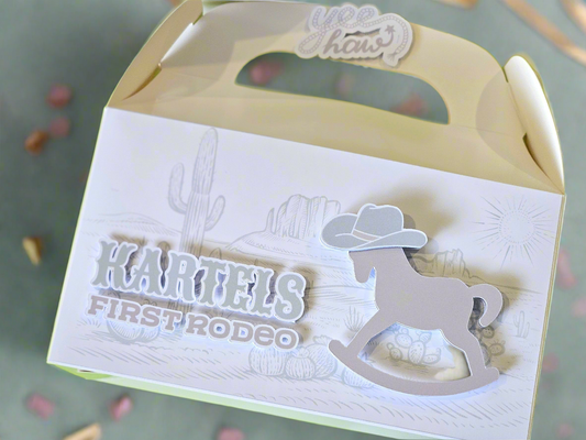 First Rodeo Cowboy Theme Party Box