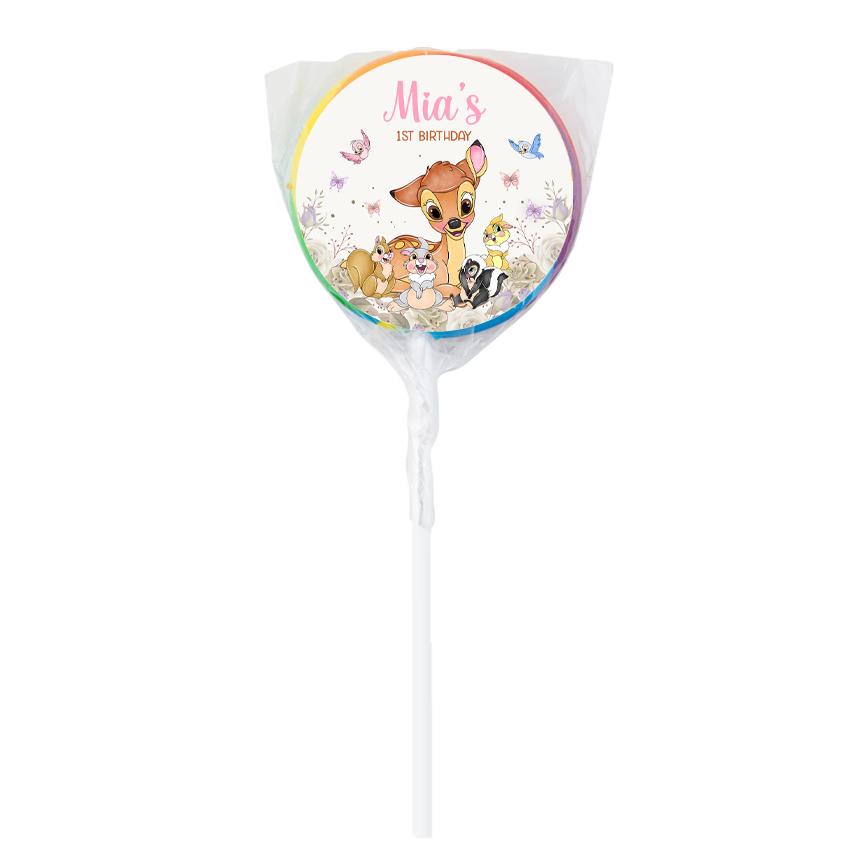 Bambi themed Lollipops -12pk