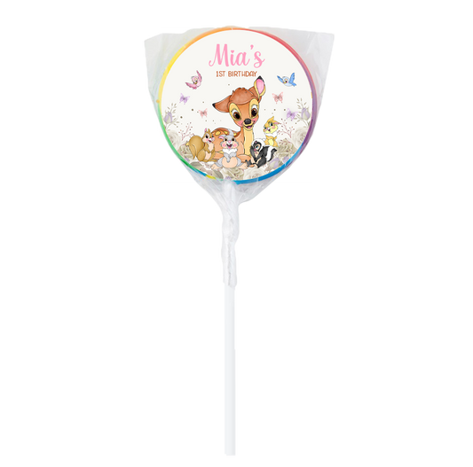 Bambi themed Lollipops -12pk