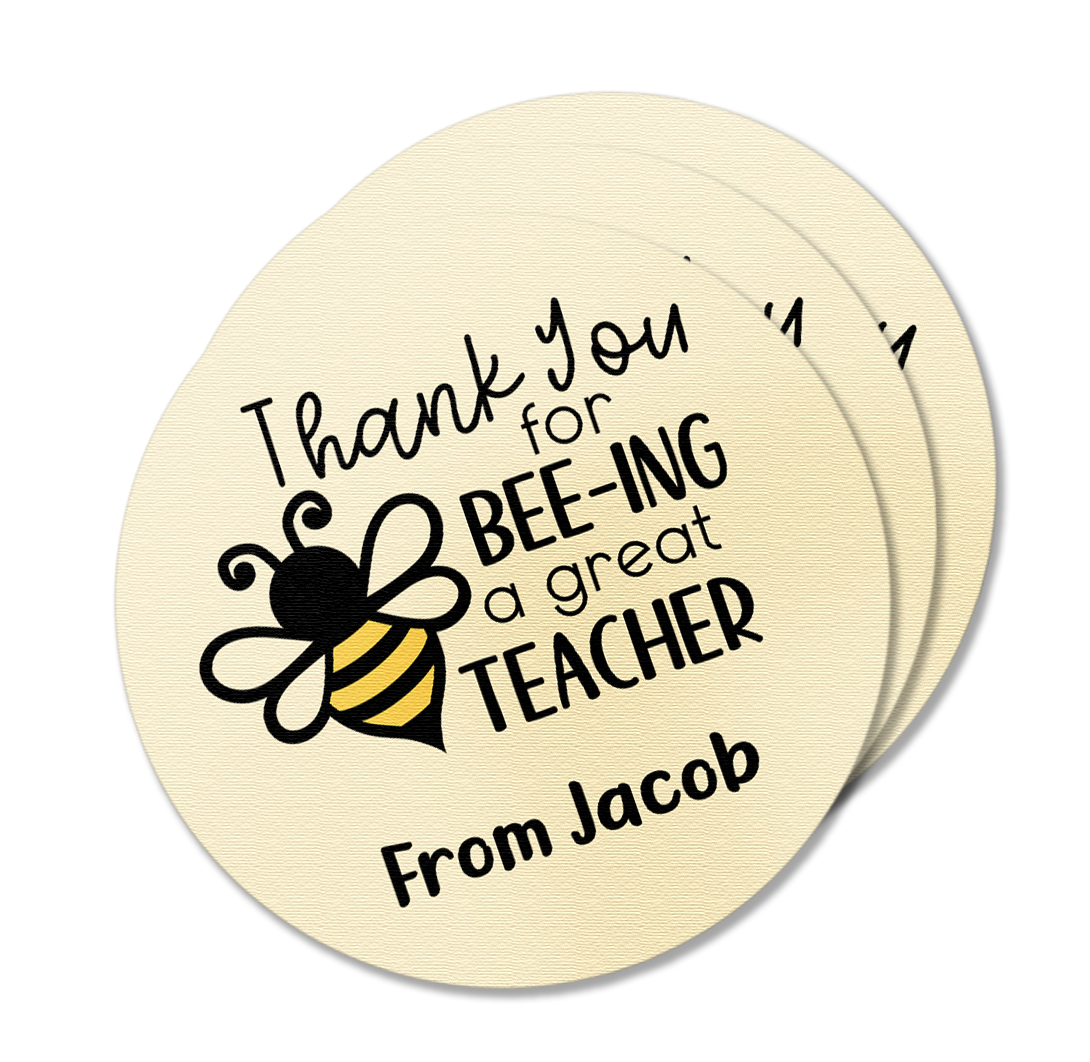 Bee Design Teacher Appreciation Stickers Pack