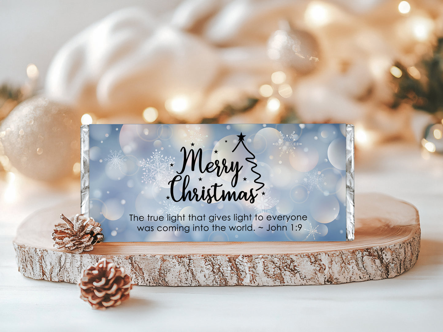 Bible Verse Christmas Chocolate Bar