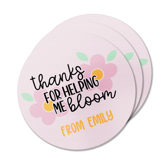 Flower Teacher Appreciation Stickers Pack