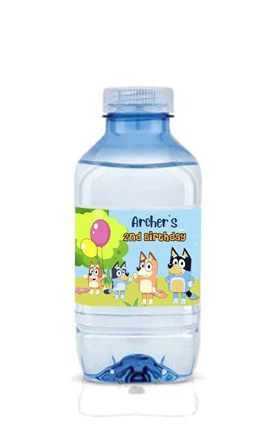 Heeler Dog Family Bottle Labels (12pk)