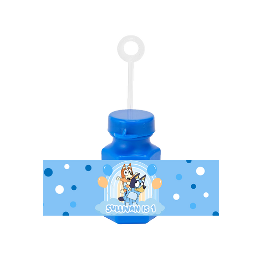 bluey party bubbles favours