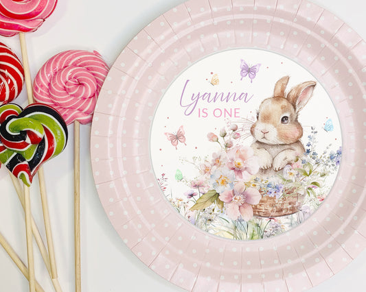 Flower Bunny Plate Cover