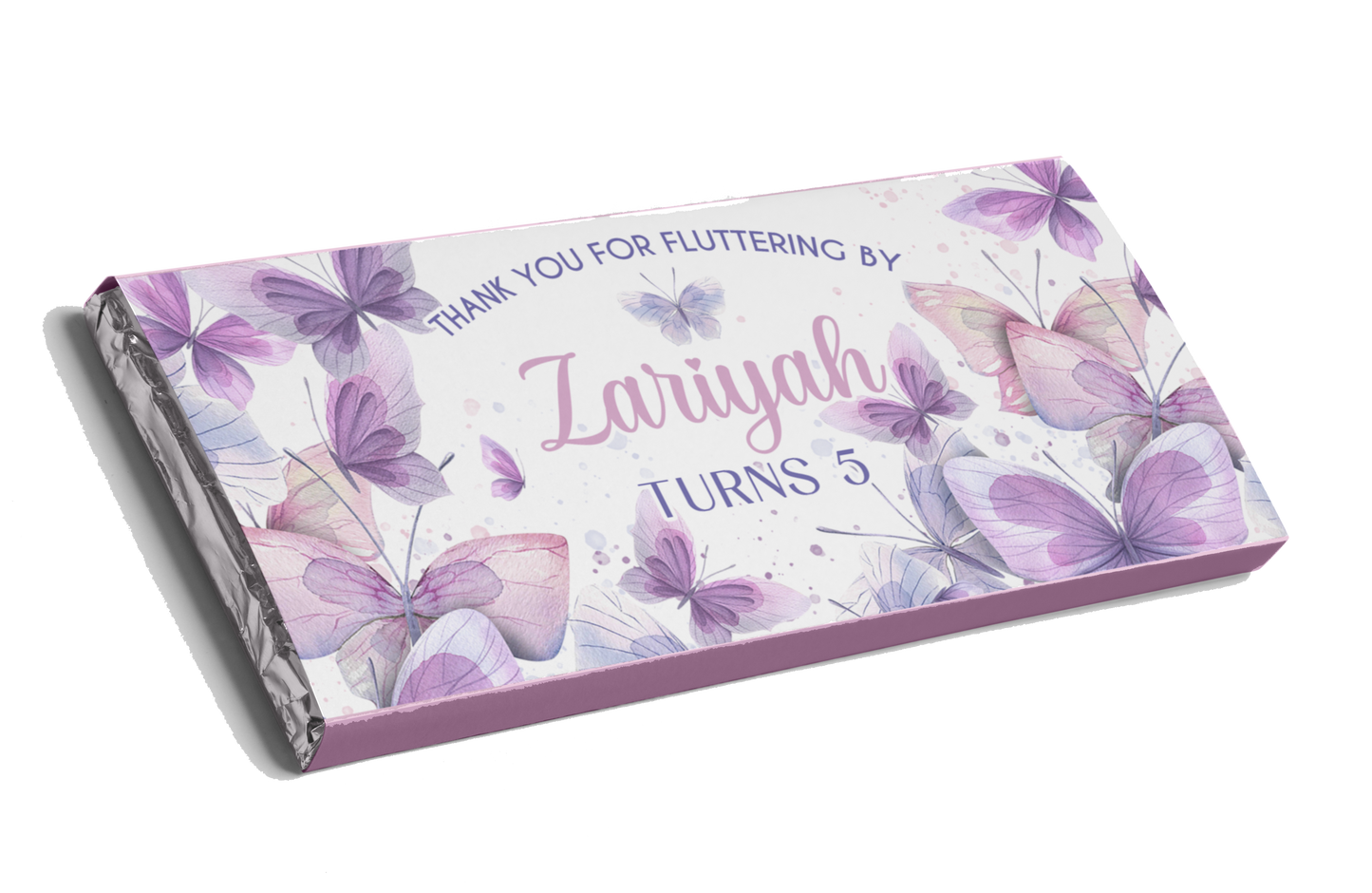 Butterfly Garden Lilac Chocolate Bar