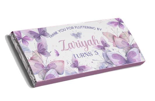 Butterfly Garden Lilac Chocolate Bar