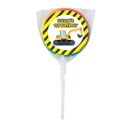 Construction Theme Lollipops -12pk