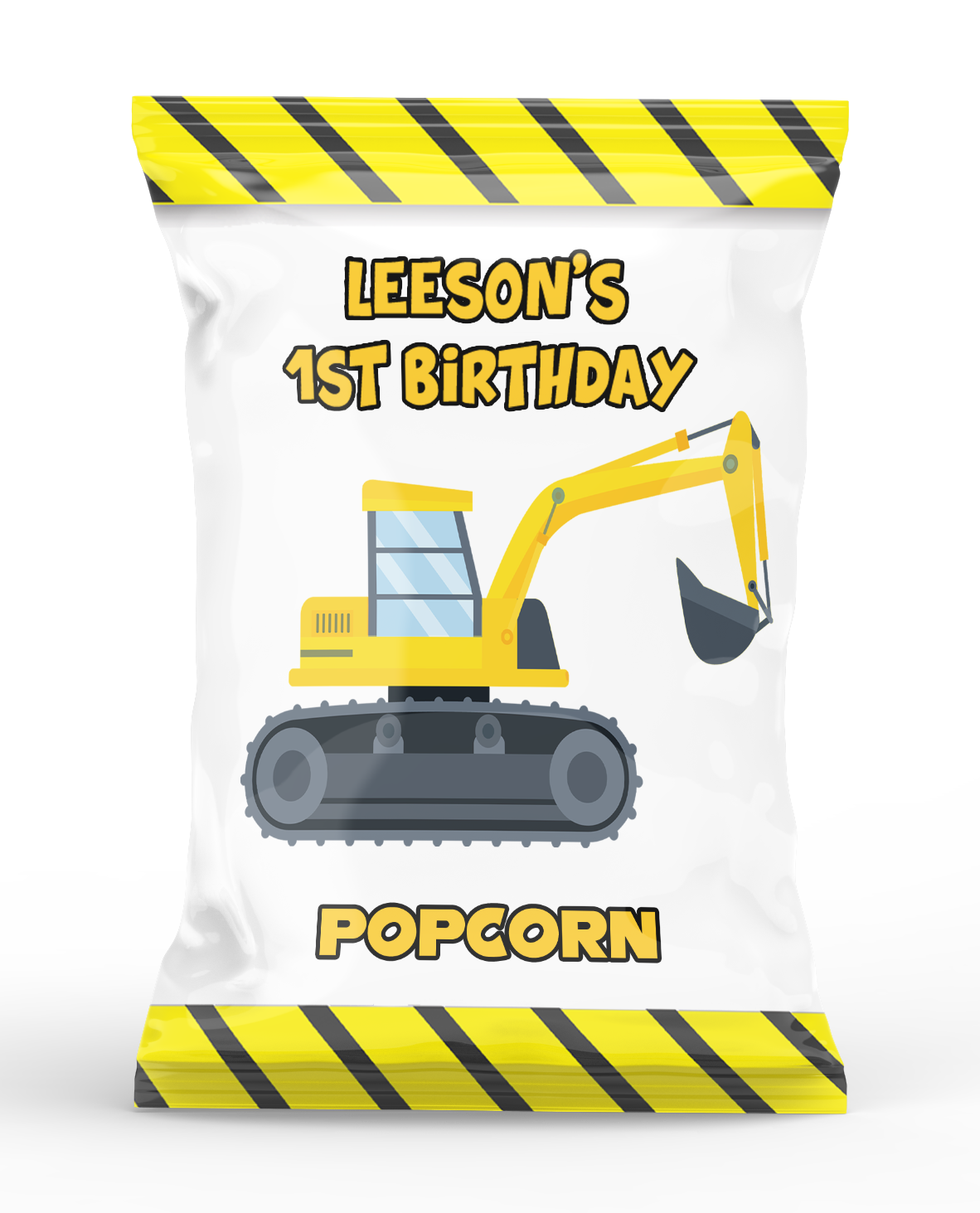 Construction Theme Popcorn Bag