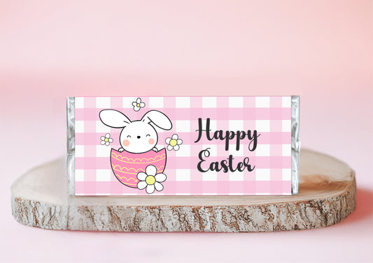 Cute Bunny Pink Easter Chocolate Bar