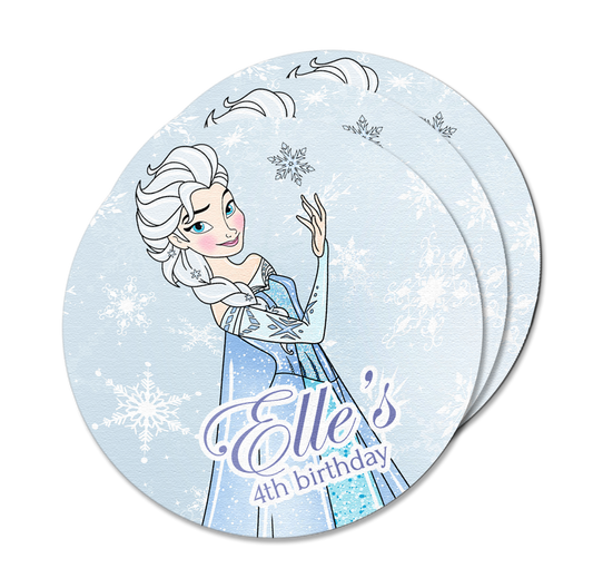 Elsa Inspired Watercolour Frozen Design Stickers Pack