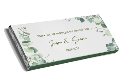 Soft Green Leaf Chocolate Bar