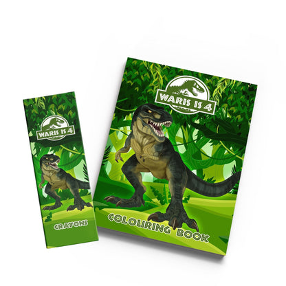 Dinosaur Colouring Book & Crayons