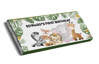 Jungle Animals Chocolate Bar