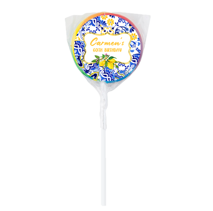 Mediterranean Theme Lollipops -12pk