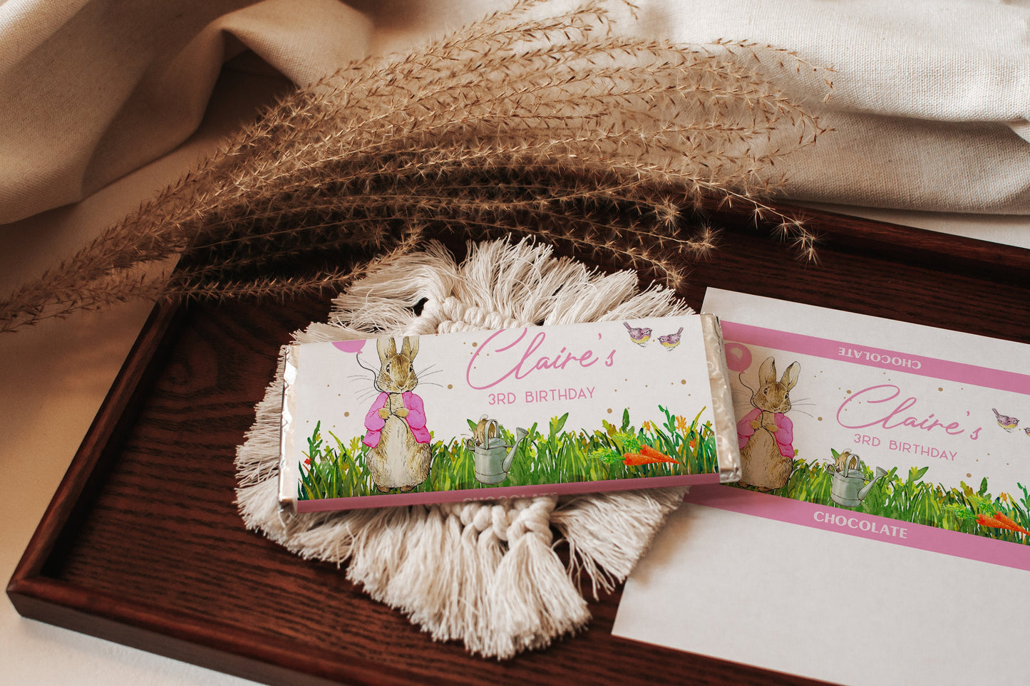 Flopsy Peter Rabbit Pink Chocolate Bar