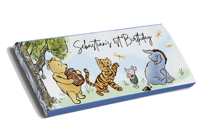 Classic Blue Winnie the Pooh Chocolate Bar