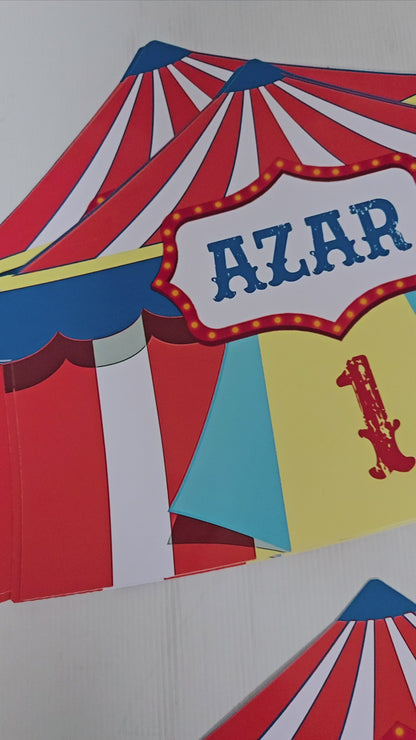 Carnival Theme Circus Paper Placemat