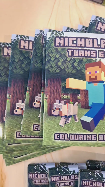 Minecraft Colouring Book & Crayons