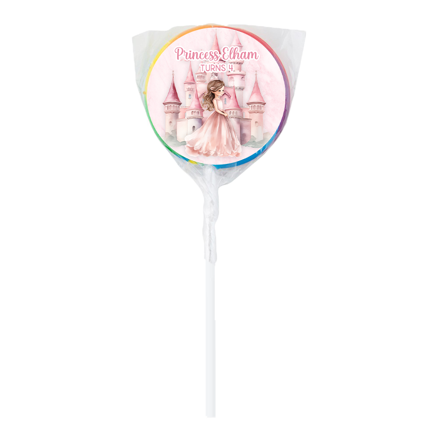 Princess Castle Theme Lollipops -12pk