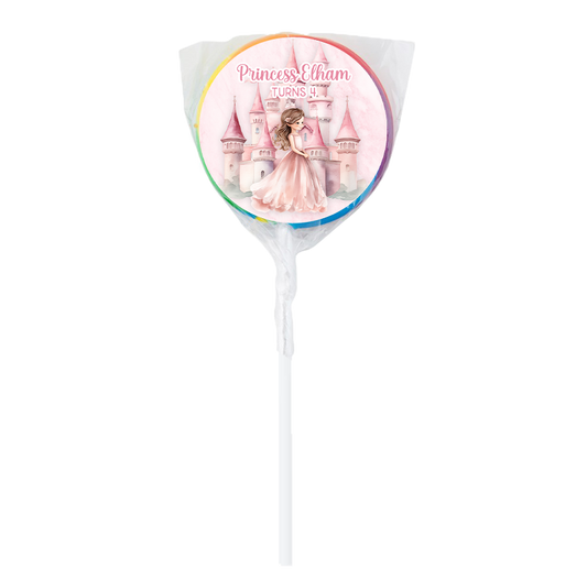 Princess Castle Theme Lollipops -12pk