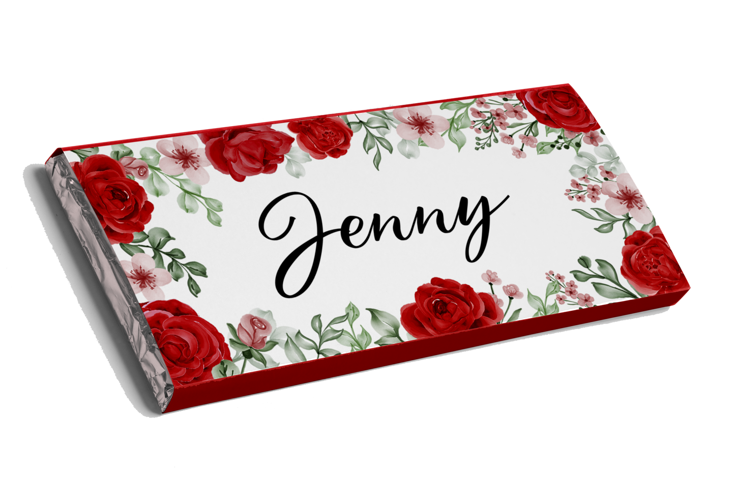 Red Roses Chocolate Bar