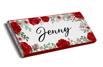 Red Roses Chocolate Bar