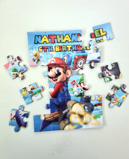 Super Mario Personalised Mini Puzzles