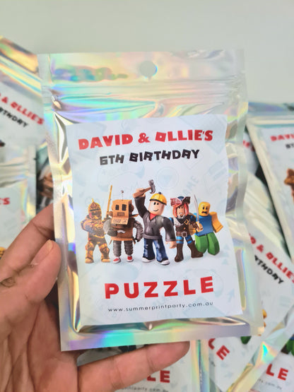 Roblox Personalised Mini Puzzles